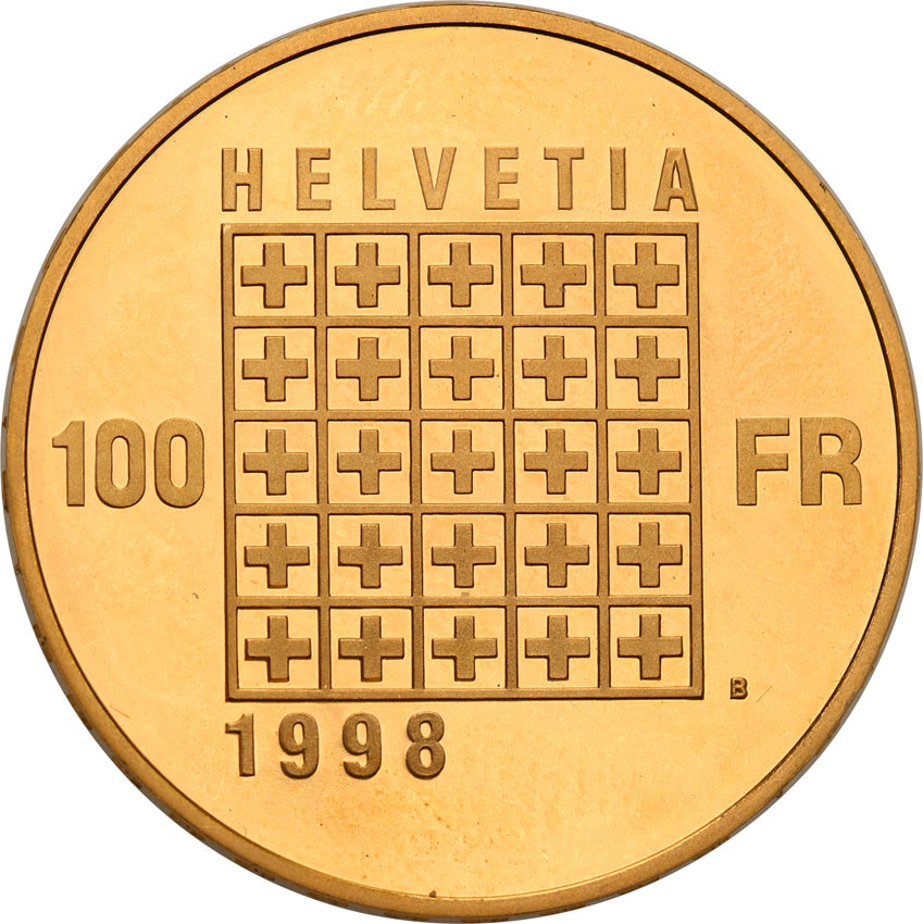 Szwajcaria. 100 franków 1998